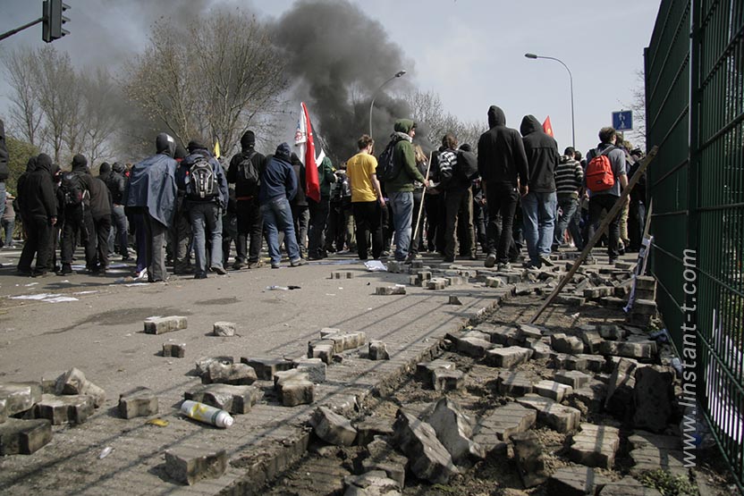 rassemblement des manifestants