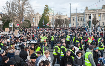 La manifestation de soutient à Charlie Hebdo